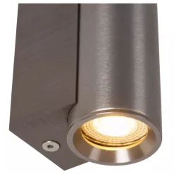 Lucide DUPLA - Wandspot / Wandlamp - 1xGU10 (MR11) - Grijs ijzer Clearance