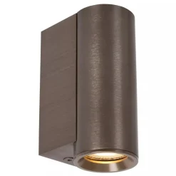 Lucide DUPLA - Wandspot / Wandlamp - 1xGU10 (MR11) - Roest bruin Clearance