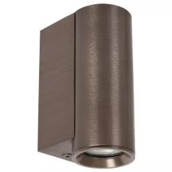 Lucide DUPLA - Wandspot / Wandlamp - 1xGU10 (MR11) - Roest bruin Clearance