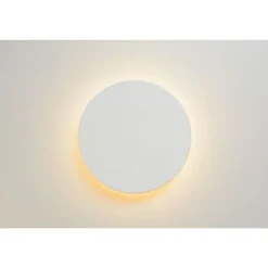 Lucide EKLYPS LED - Wandlamp - Ø 15 cm - LED - 1x7W 3000K - Wit Hot