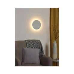 Lucide EKLYPS LED - Wandlamp - Ø 25 cm - LED - 1x9W 3000K - Wit Sale