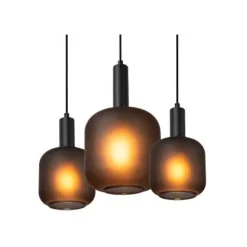 Lucide ELOISE Hanglamp-Zwart-7xE27-40W-Glas New