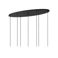 Lucide ELOISE Hanglamp-Zwart-7xE27-40W-Glas New