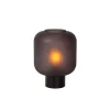 Lucide ELOISE Tafellamp-Zwart-Ø21-1xE27-40W-Glas
