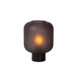 Lucide ELOISE Tafellamp-Zwart-Ø21-1xE27-40W-Glas
