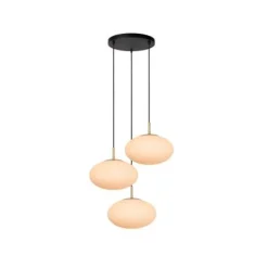 Lucide ELYSEE Hanglamp-Opaal-Ø55-3xE27-40W-Glas Outlet