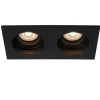 Lucide EMBED - Inbouwspot - 2xGU10 - Zwart Discount