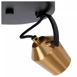 Lucide EMILE - Plafondspot - Ø 20 cm - 2xGU10 - Mat Goud / Messing