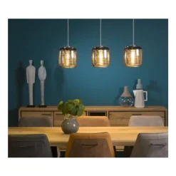 Lucide ERYN - Hanglamp - 3xE27 - Chroom Outlet