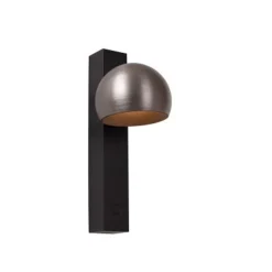 Lucide ESFERA Wandlamp-Grijs .-LED Dimb.-9W2700K-Alumin. Best