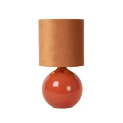 Lucide ESTERAD Tafellamp-Oranje-1xE14-60W-Glas New