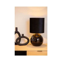 Lucide ESTERAD Tafellamp-Zwart-1xE14-60W-Glas Hot