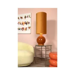Lucide ESTERAD Vloerlamp-Okerge.-Ø34-1xE27-60W-Glas Best