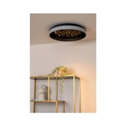 Lucide ESTREJA Plafonnière-Zwart-Ø40-LED Dimb.-40W New