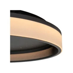 Lucide ESTREJA Plafonnière-Zwart-Ø40-LED Dimb.-40W New
