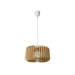 Lucide ETTA - Hanglamp - Ø 29 cm - 1xE27 - Licht hout Discount
