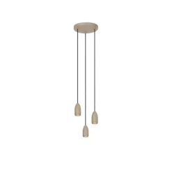 Lucide EVORA Hanglamp-Taupe-Ø25-3xGU10-35W-Metaal