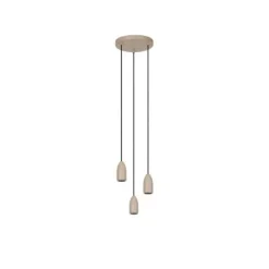 Lucide EVORA Hanglamp-Taupe-Ø25-3xGU10-35W-Metaal