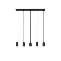 Lucide EVORA Hanglamp-Zwart-Ø10-5xGU10-35W-Metaal New