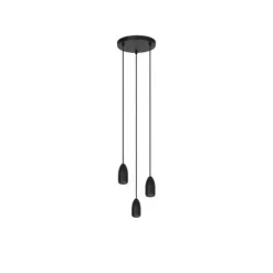Lucide EVORA Hanglamp-Zwart-Ø25-3xGU10-35W-Metaal Online