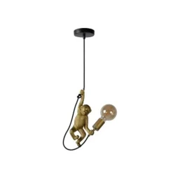 Lucide EXTRAVAGANZA CHIMP - Hanglamp - Ø 18 cm - 1xE27 - Zwart Online