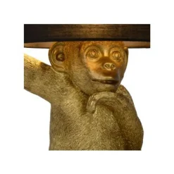 Lucide EXTRAVAGANZA CHIMP - Tafellamp - Ø 30 cm - 1xE14 - Zwart