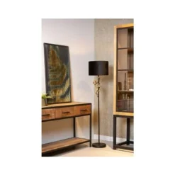 Lucide EXTRAVAGANZA CHIMP - Vloerlamp - Ø 35 cm - 1xE27 - Zwart Outlet