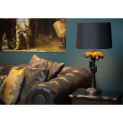 Lucide EXTRAVAGANZA COCONUT - Tafellamp - Ø 30,5 cm - 1xE27 - Zwart Best