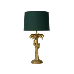 Lucide EXTRAVAGANZA COCONUT - Tafellamp - Ø 30,5 cm - 1xE27 - Mat Goud / Messing Online