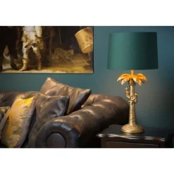 Lucide EXTRAVAGANZA COCONUT - Tafellamp - Ø 30,5 cm - 1xE27 - Mat Goud / Messing Online