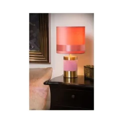 Lucide EXTRAVAGANZA FRIZZLE - Tafellamp - Ø 18 cm - 1xE14 - Roze Outlet