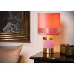 Lucide EXTRAVAGANZA FRIZZLE - Tafellamp - Ø 18 cm - 1xE14 - Roze Outlet
