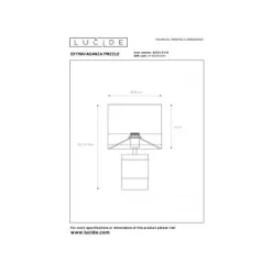 Lucide EXTRAVAGANZA FRIZZLE - Tafellamp - Ø 18 cm - 1xE14 - Geel Sale