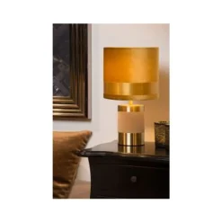 Lucide EXTRAVAGANZA FRIZZLE - Tafellamp - Ø 18 cm - 1xE14 - Geel Sale