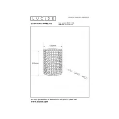 Lucide EXTRAVAGANZA MARBELOUS - Tafellamp - Ø 15 cm - 1xE14 - Transparant Online