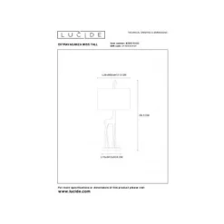 Lucide EXTRAVAGANZA MISS TALL - Tafellamp - Ø 25 cm - 1xE27 - Mat Goud / Messing Clearance