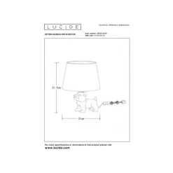 Lucide EXTRAVAGANZA SIR WINSTON - Tafellamp - 1xE14 - Zwart Hot