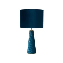 Lucide EXTRAVAGANZA VELVET - Tafellamp - Ø 25 cm - 1xE27 - Turkoois Best