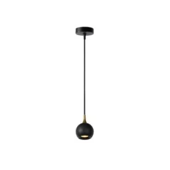 Lucide FAVORI - Hanglamp - Ø 9 cm - 1xGU10 - Zwart Clearance