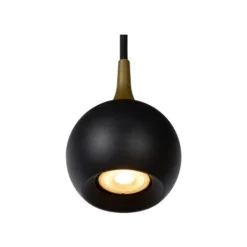 Lucide FAVORI - Hanglamp - Ø 9 cm - 1xGU10 - Zwart Clearance