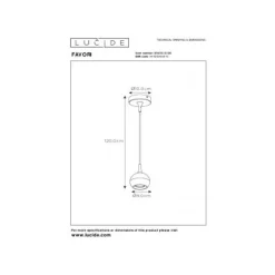 Lucide FAVORI - Hanglamp - Ø 9 cm - 1xGU10 - Zwart Clearance