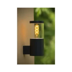 Lucide FEDOR - Wandlamp Buiten - 1xE27 - IP44 - Zwart Best