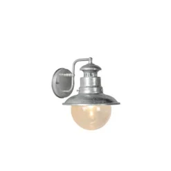 Lucide FIGO - Wandlamp Buiten - Ø 21,3 cm - 1xE27 - IP44 - Zink Outlet