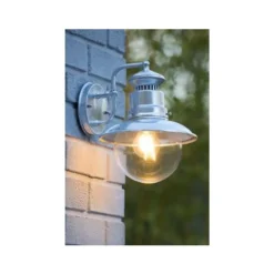 Lucide FIGO - Wandlamp Buiten - Ø 21,3 cm - 1xE27 - IP44 - Zink Outlet