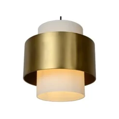 Lucide FIRMIN - Hanglamp - Ø 30 cm - 1xE27 - Mat Goud / Messing Best