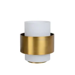 Lucide FIRMIN - Tafellamp - Ø 20 cm - 1xE27 - Mat Goud / Messing Best