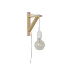 Lucide FIX WALL - Wandlamp - 1xE27 - Wit Hot