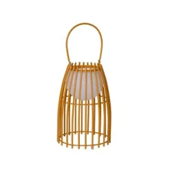 Lucide FJARA - Tafellamp Buiten - Ø 17,5 cm - LED Dimb. - 1x0,3W 3200K - IP44 - Bruin Clearance