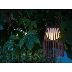 Lucide FJARA - Tafellamp Buiten - Ø 17,5 cm - LED Dimb. - 1x0,3W 3200K - IP44 - Roest bruin Online