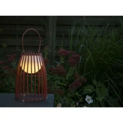 Lucide FJARA - Tafellamp Buiten - Ø 17,5 cm - LED Dimb. - 1x0,3W 3200K - IP44 - Roest bruin Online